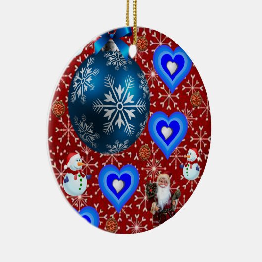 Ornament kerstcirkel, Snowman (Rechts)