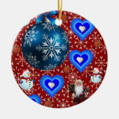 Ornament kerstcirkel, Snowman (Voorkant)