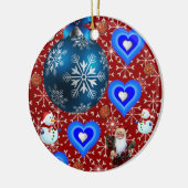 Ornament kerstcirkel, Snowman (Links)