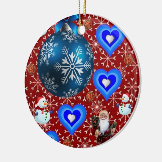 Ornament kerstcirkel, Snowman (Links)