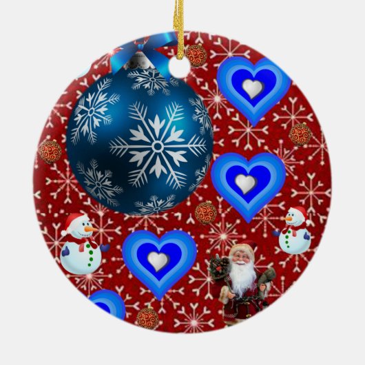 Ornament kerstcirkel, Snowman (Achterkant)