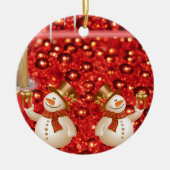 Ornament kerstcirkel, Snowman (Voorkant)