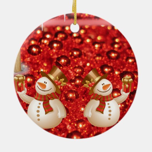 Ornament kerstcirkel, Snowman (Achterkant)