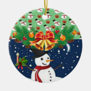 Ornament kerstcirkel, Snowman