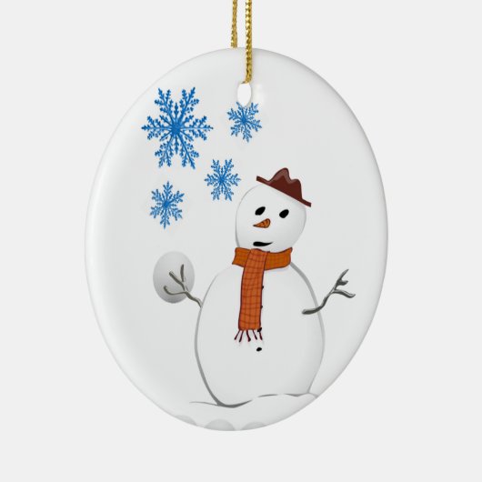 Ornament kerstcirkel, Snowman (Rechts)