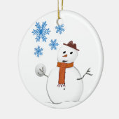 Ornament kerstcirkel, Snowman (Links)