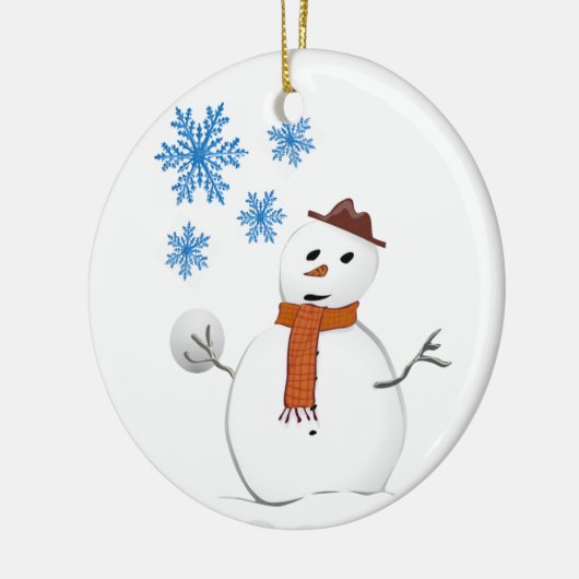 Ornament kerstcirkel, Snowman (Links)