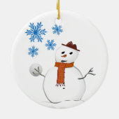 Ornament kerstcirkel, Snowman (Achterkant)
