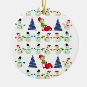 Ornament kerstcirkel, Snowman (Voorkant)