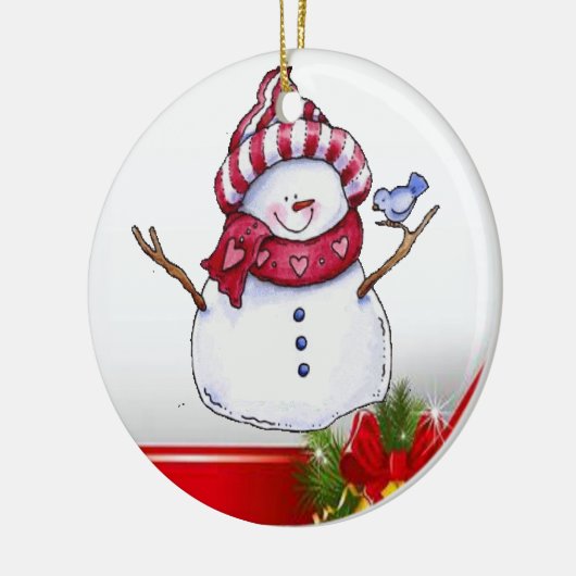 Ornament kerstcirkel, Snowman (Links)