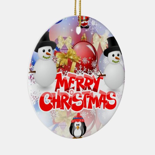 Ornament kerstcirkel, Snowman (Rechts)