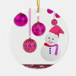 Ornament kerstcirkel, Snowman