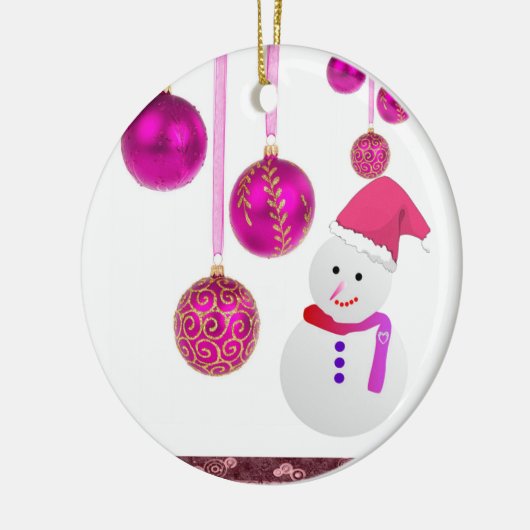 Ornament kerstcirkel, Snowman (Links)