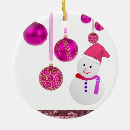 Ornament kerstcirkel, Snowman (Achterkant)