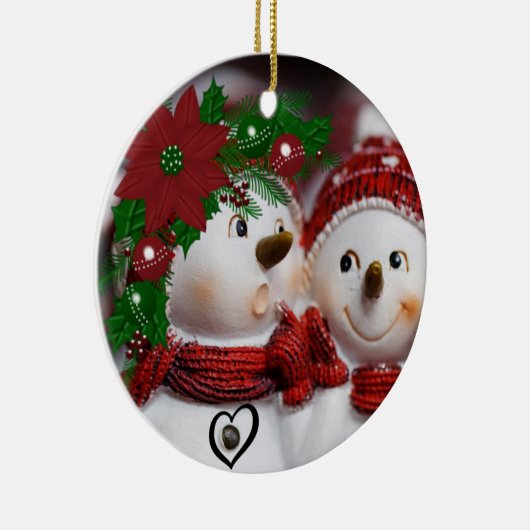 Ornament kerstcirkel, Snowman (Rechts)
