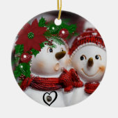 Ornament kerstcirkel, Snowman (Voorkant)