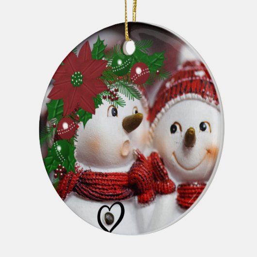 Ornament kerstcirkel, Snowman (Links)