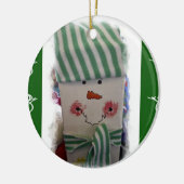 Ornament kerstcirkel, Snowman (Links)