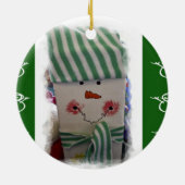 Ornament kerstcirkel, Snowman (Achterkant)