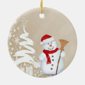 Ornament kerstcirkel, Snowman (Achterkant)