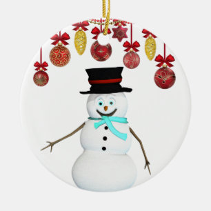Ornament kerstcirkel, Snowman