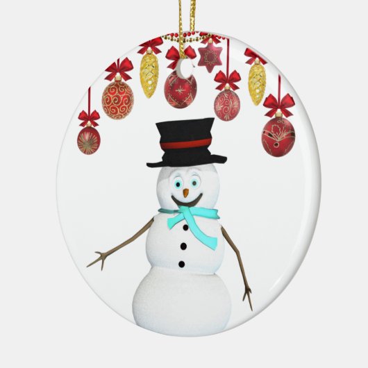 Ornament kerstcirkel, Snowman (Links)
