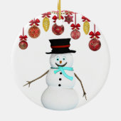 Ornament kerstcirkel, Snowman (Achterkant)