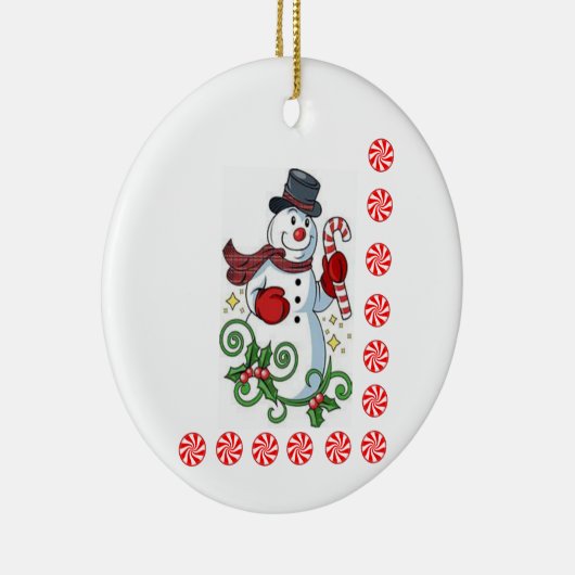 Ornament kerstcirkel, Snowman (Rechts)