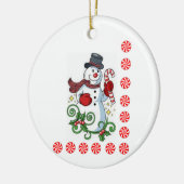 Ornament kerstcirkel, Snowman (Links)
