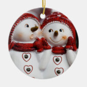 Ornament kerstcirkel, Snowman (Voorkant)