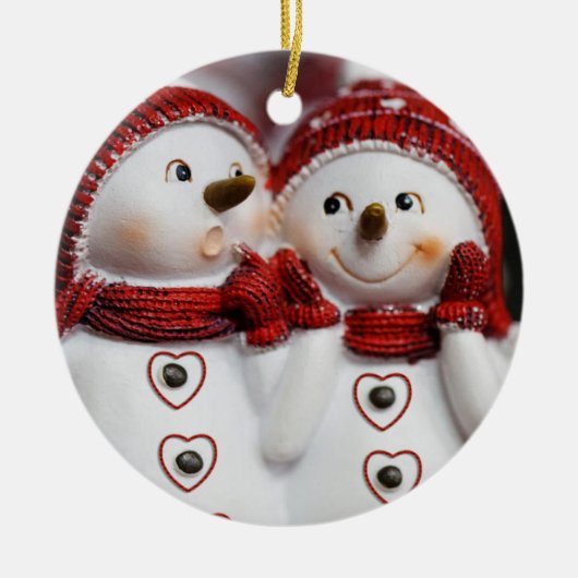 Ornament kerstcirkel, Snowman (Voorkant)