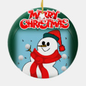 Ornament kerstcirkel, Snowman (Achterkant)