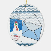 Ornament kerstcirkel, Snowman (Links)