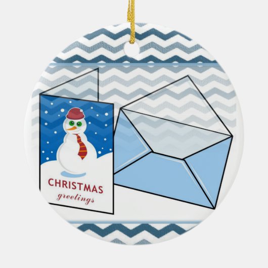 Ornament kerstcirkel, Snowman (Achterkant)