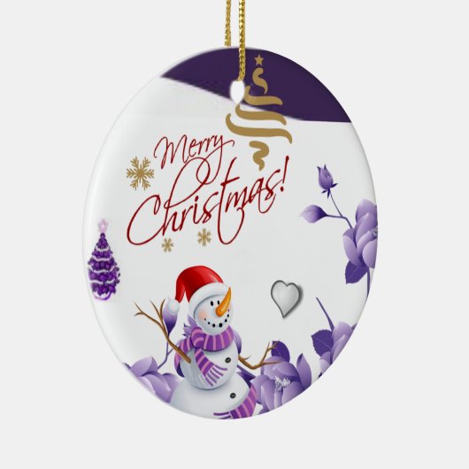 Ornament kerstcirkel, Snowman (Rechts)