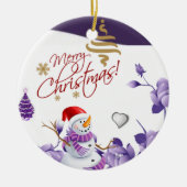 Ornament kerstcirkel, Snowman (Voorkant)