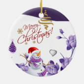 Ornament kerstcirkel, Snowman (Achterkant)