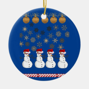 Ornament kerstcirkel, Snowman