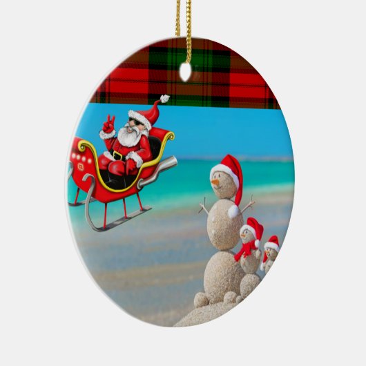 Ornament kerstcirkel, Snowman (Rechts)