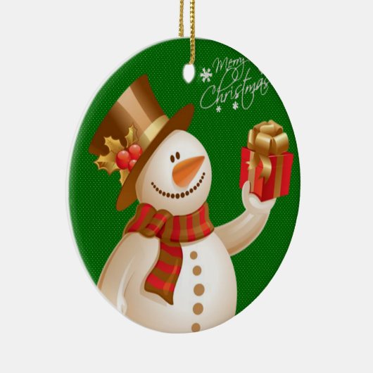 Ornament kerstcirkel, Snowman (Rechts)