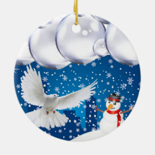 Ornament kerstcirkel, Snowman