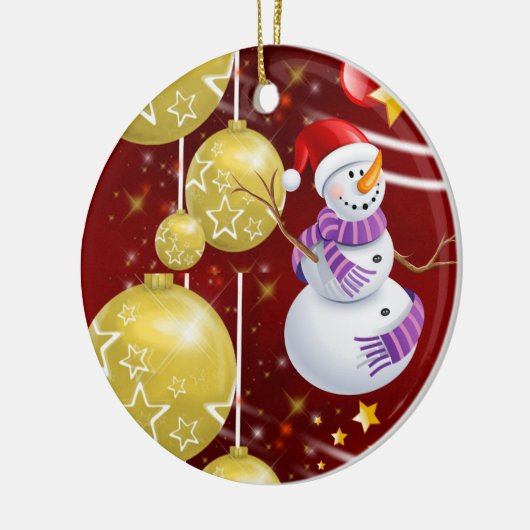Ornament kerstcirkel, Snowman (Links)