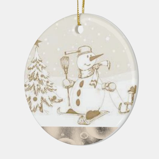 Ornament kerstcirkel, Snowman (Links)