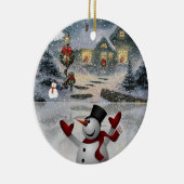 Ornament kerstcirkel, Snowman (Rechts)