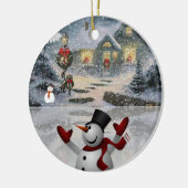Ornament kerstcirkel, Snowman (Links)