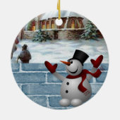 Ornament kerstcirkel, Snowman (Achterkant)