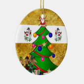 Ornament kerstcirkel, Snowman Elf (Rechts)