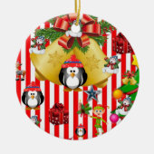 Ornament kerstcirkel, Snowman Penguin (Voorkant)