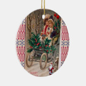 Ornament kerstcirkel, vrolijk kerstfeest (Rechts)