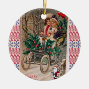 Ornament kerstcirkel, vrolijk kerstfeest